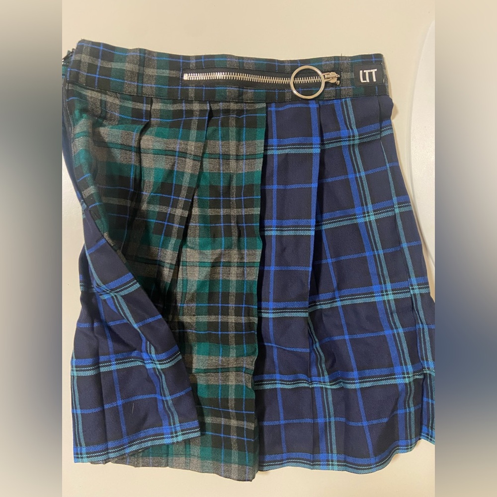 Dolls kill LTT plaid Gwen pleated skirt